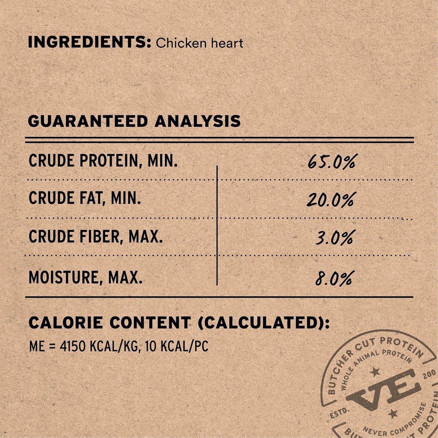 Freeze Dried Raw Chicken Hearts Cat Treats | Single Ingredient | Premium Quality | Grain Free, Healthy Treats for Cats, 0.8 Oz Bag