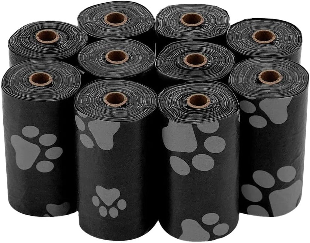 Dog Poop Bags for Waste Refuse Cleanup, Doggy Roll Replacements for Outdoor Puppy Walking and Travel, Leak Proof and Tear Resistant, Thick Plastic - Assorted, 150 Bags