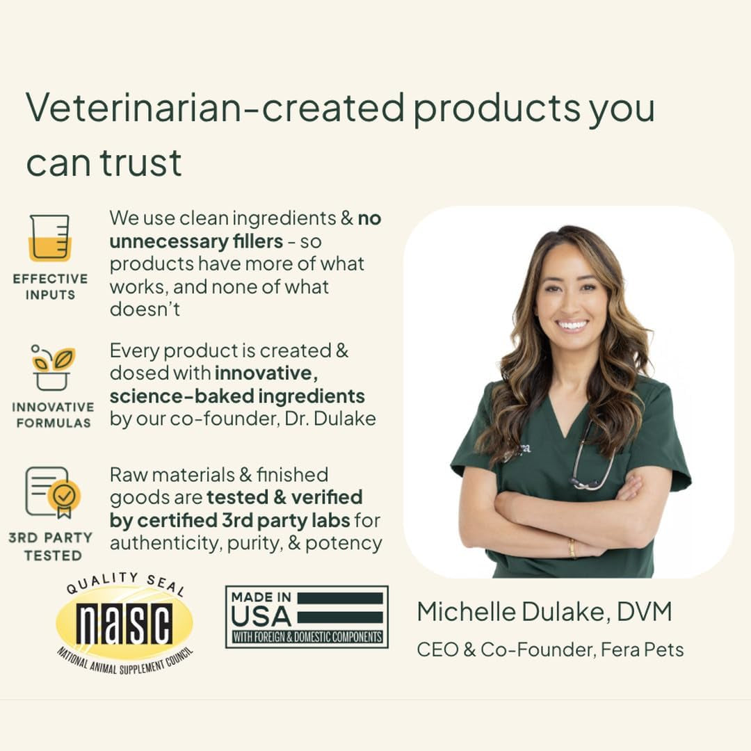 Organic Probiotics for Dogs & Cats with Prebiotics, 60 Scoops | USDA Organic Gut Health Powder Supplement with 12 Strains and 5 Billion Cfus for Immunity, Energy and Skin & Coat Health